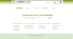 Desktop Screenshot of laciudadaccesible.com