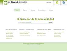 Tablet Screenshot of laciudadaccesible.com
